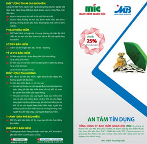 MIC & MB ra mắt sản phẩm bảo hiểm “An tâm tín dụng”